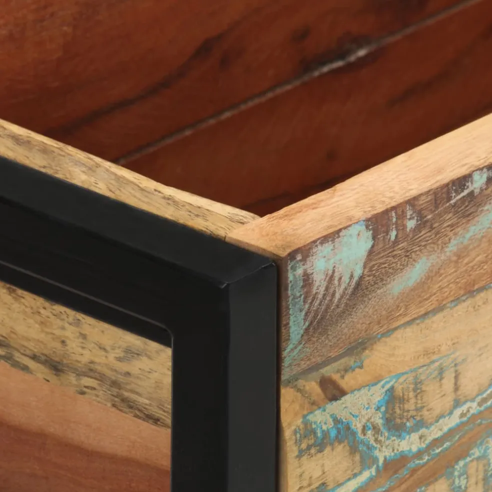 vidaXL Plantenbak 90x20x68 cm massief gerecycled hout