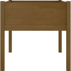 vidaXL Plantenbak 70x70x70 cm massief grenenhout honingbruin