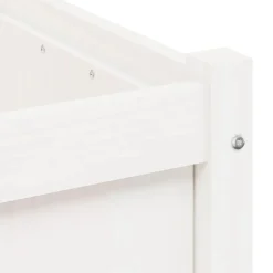 vidaXL Plantenbak 70x70x70 cm massief grenenhout wit