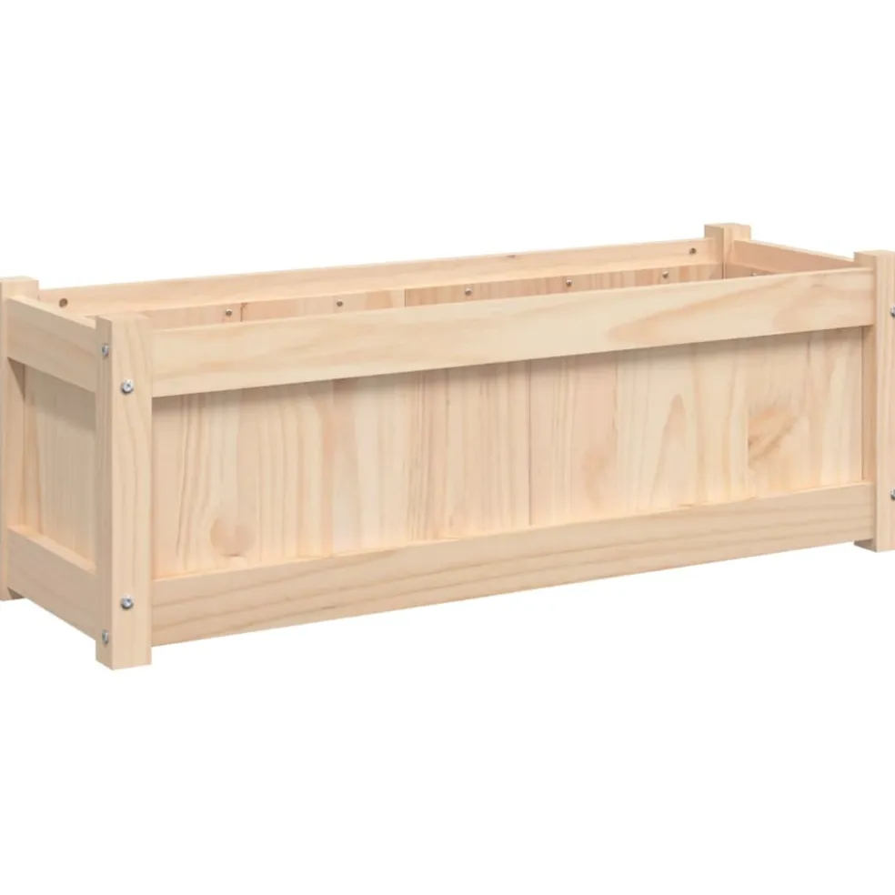 vidaXL Plantenbak 90x31x31 cm massief grenenhout