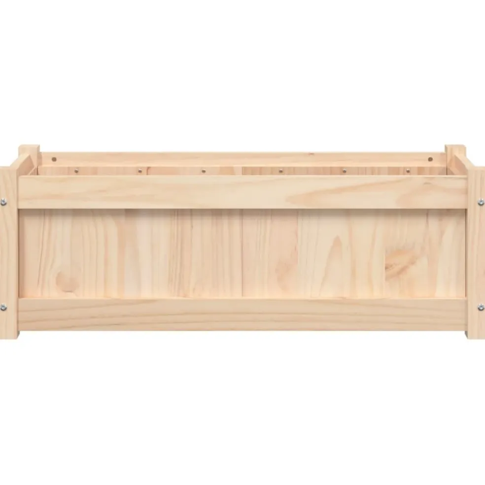 vidaXL Plantenbak 90x31x31 cm massief grenenhout