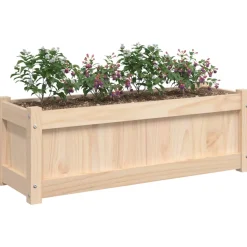 vidaXL Plantenbak 90x31x31 cm massief grenenhout