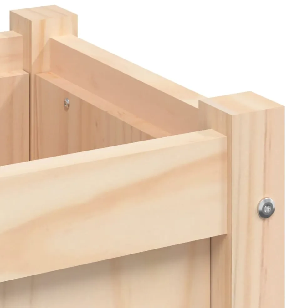 vidaXL Plantenbak 90x31x31 cm massief grenenhout