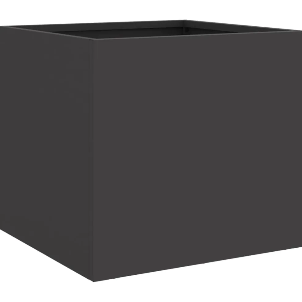 vidaXL Plantenbak 32x30x29 cm staal zwart