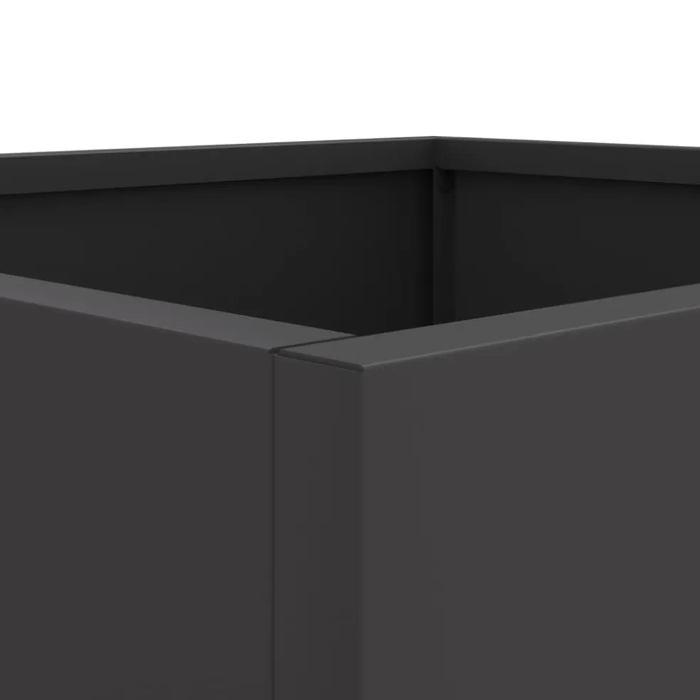 vidaXL Plantenbak 32x30x29 cm staal zwart