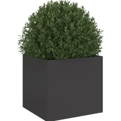 vidaXL Plantenbak 32x30x29 cm staal zwart