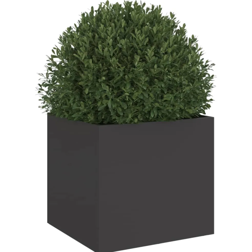 vidaXL Plantenbak 32x30x29 cm staal zwart
