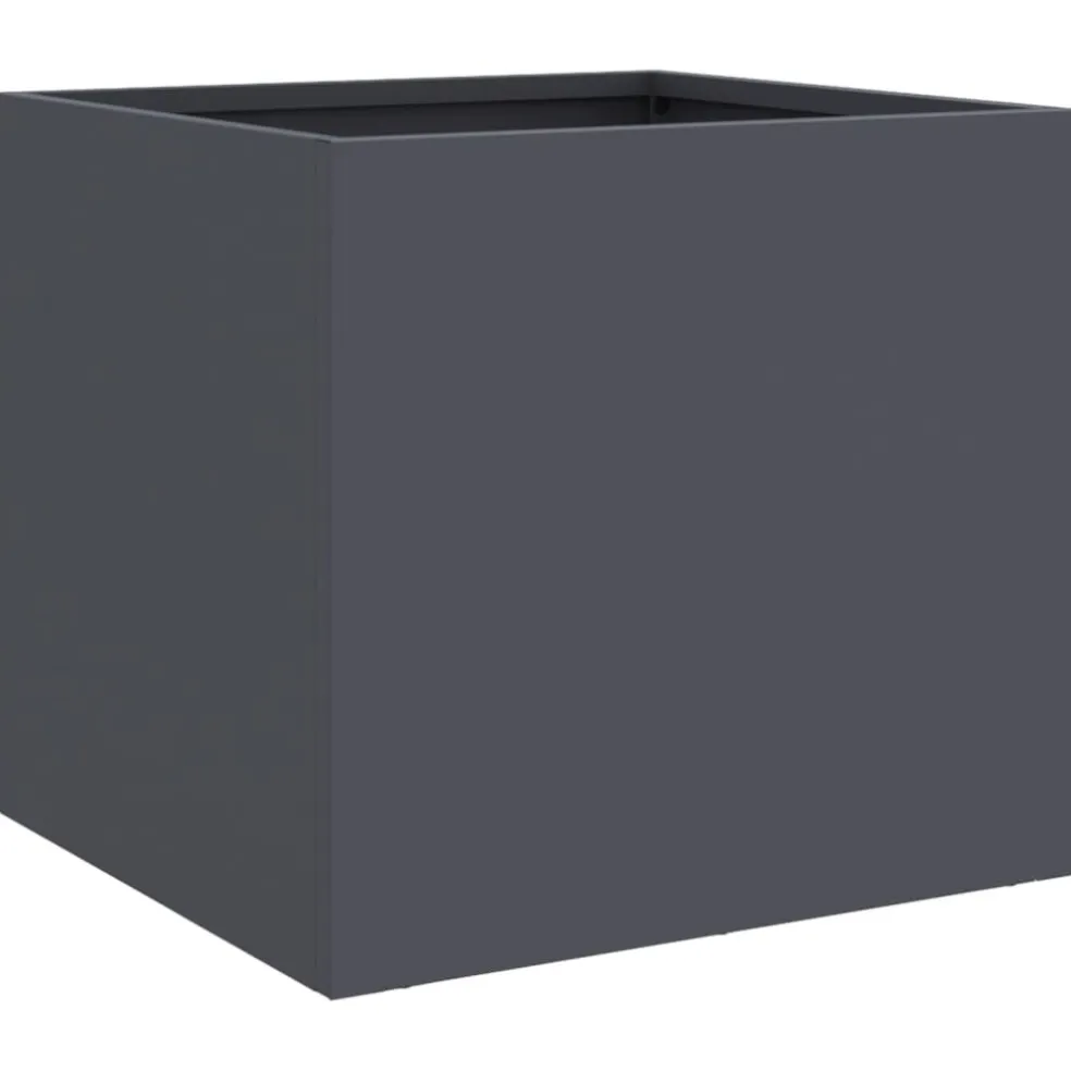 vidaXL Plantenbak 32x30x29 cm staal antracietkleurig