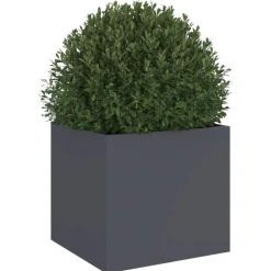 vidaXL Plantenbak 32x30x29 cm staal antracietkleurig