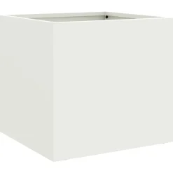 vidaXL Plantenbak 32x30x29 cm staal wit