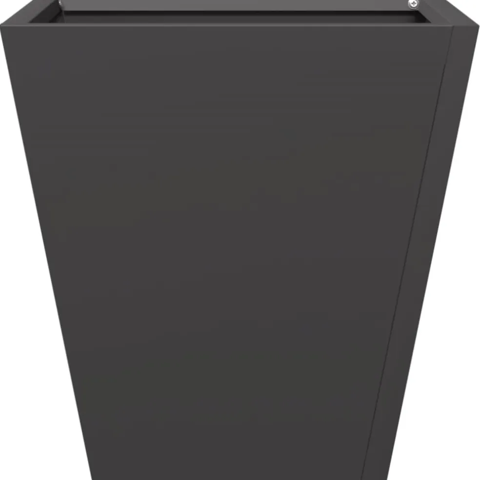 vidaXL Plantenbak 30x30x30 cm staal zwart