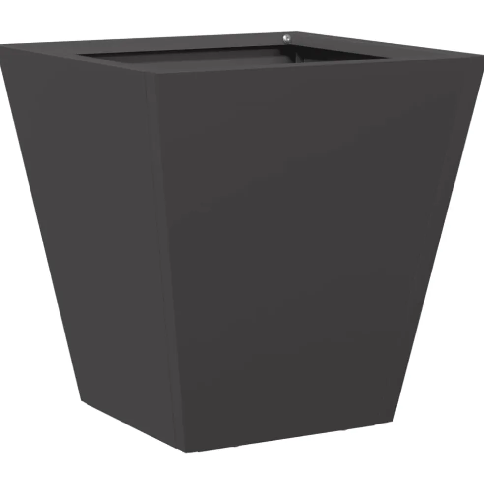 vidaXL Plantenbak 30x30x30 cm staal zwart