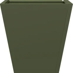 vidaXL Plantenbak 30x30x30 cm staal olijfgroen