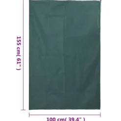 vidaXL Plantenhoezen met ritssluiting 2 st 70 g/m² 1x1,55 m