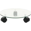 vidaXL Plantenrollers rond 28 cm gehard glas 2 st