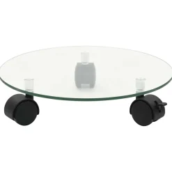 vidaXL Plantenrollers rond 28 cm gehard glas 2 st