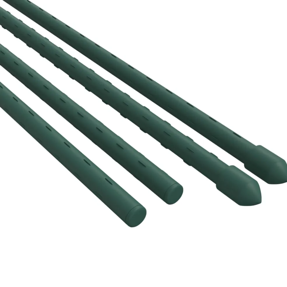 vidaXL Plantenstaken 30 st 60 cm staal groen