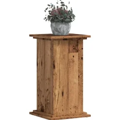 vidaXL Plantenstandaard Oud hout 33 x 33 x 60 cm Bewerkt hout
