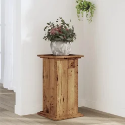 vidaXL Plantenstandaard Oud hout 33 x 33 x 60 cm Bewerkt hout