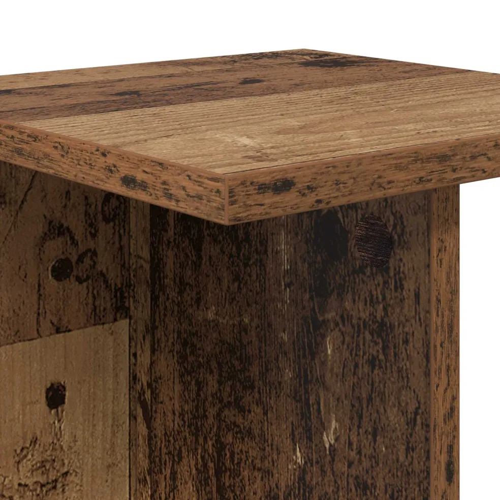 vidaXL Plantenstandaard Oud hout 25 x 25,5 x 100,5 cm Bewerkt hout