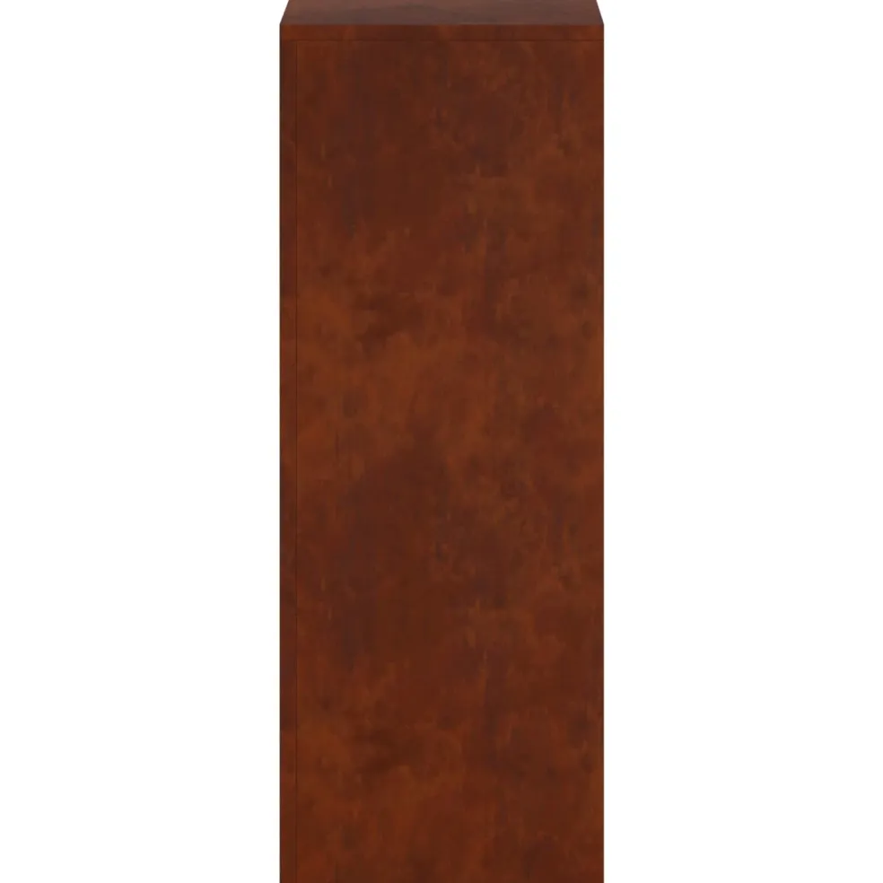 vidaXL Plantenstandaard 2 pcs Roestkleurig 30 x 30 x 80 cm