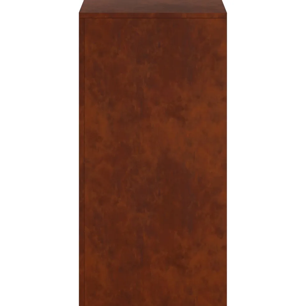 vidaXL Plantenstandaard Roestkleurig 40 x 40 x 80 cm weervast staal