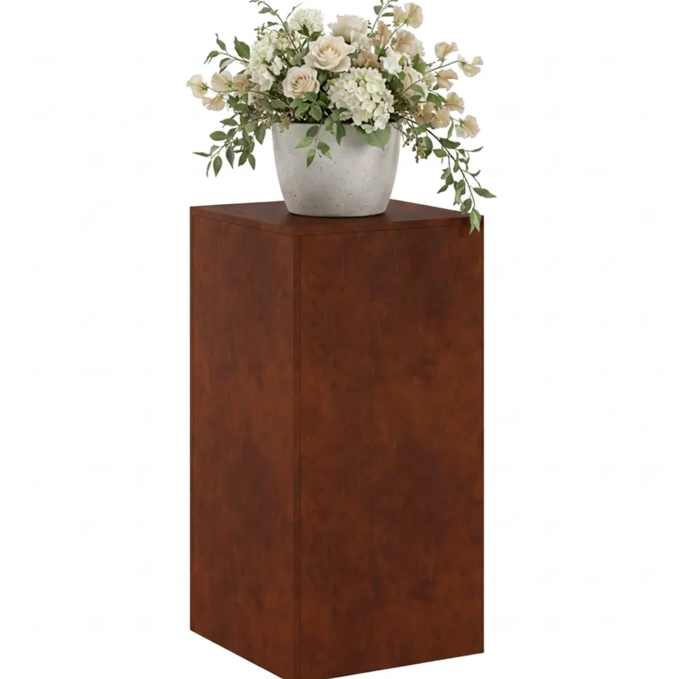 vidaXL Plantenstandaard Roestkleurig 40 x 40 x 80 cm weervast staal