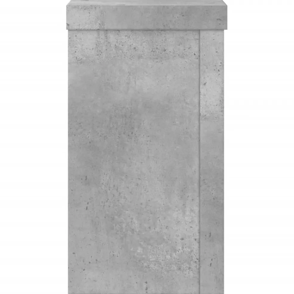 vidaXL Plantenstandaard 2 st Betongrijs 10 x 10 x 18 cm Bewerkt hout