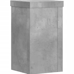 vidaXL Plantenstandaard 2 st Betongrijs 10 x 10 x 18 cm Bewerkt hout
