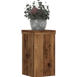 vidaXL Plantenstandaard 2 st Oud hout 10 x 10 x 18 cm Bewerkt hout