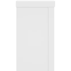 vidaXL Plantenstandaard 2 st Wit 10 x 10 x 18 cm Bewerkt hout