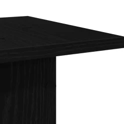vidaXL Plantenstandaard 2 st Zwart Eiken 30 x 30 x 95 cm Bewerkt hout