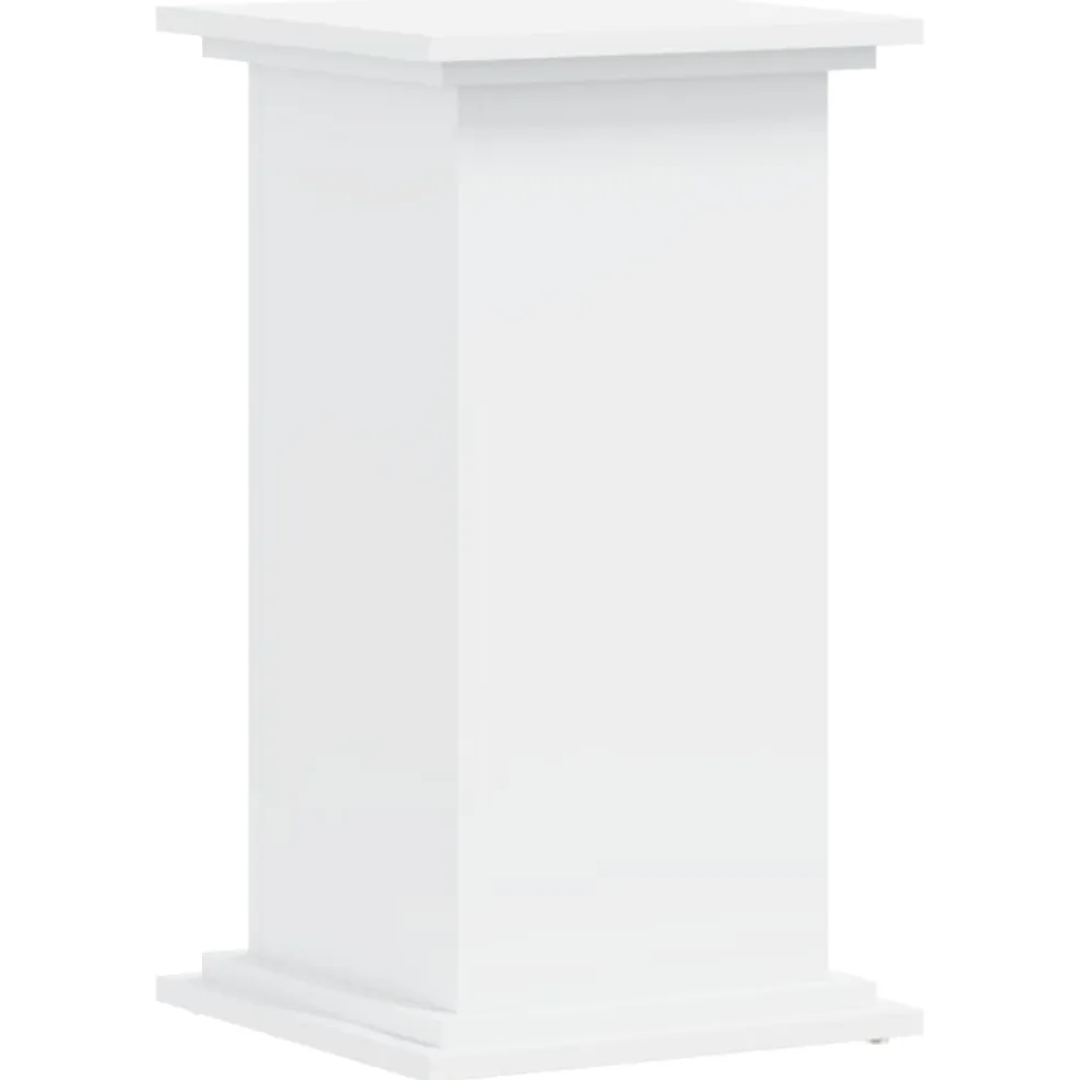 vidaXL Plantenstandaard Wit 33 x 33 x 60 cm Bewerkt hout