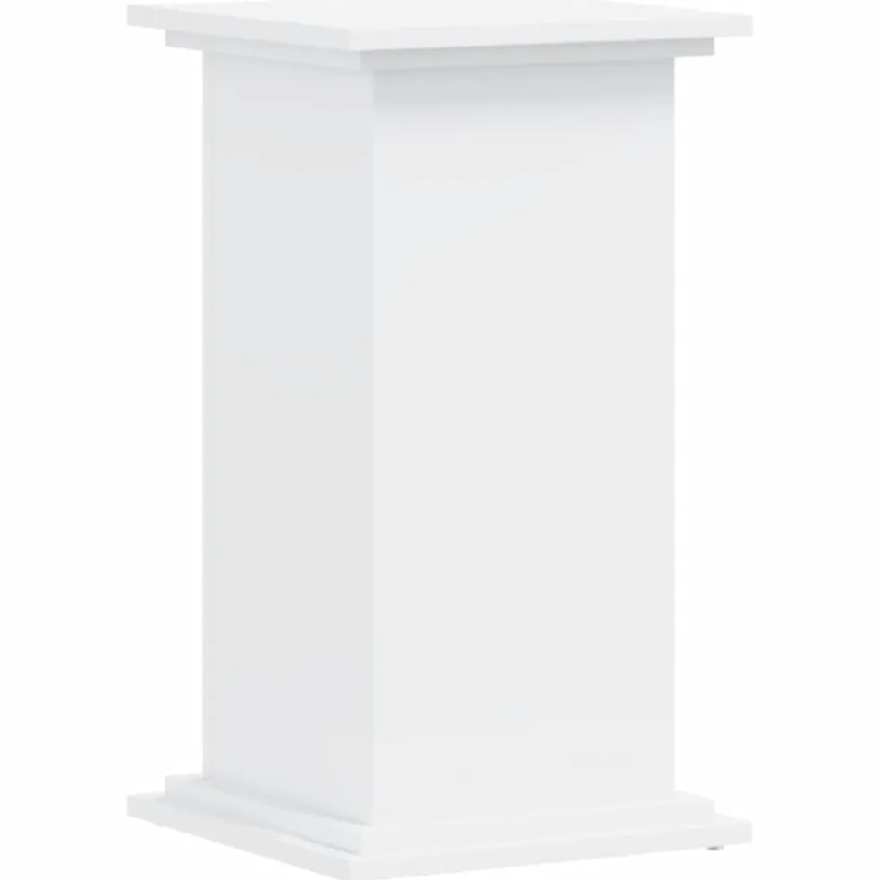 vidaXL Plantenstandaard Wit 33 x 33 x 60 cm Bewerkt hout