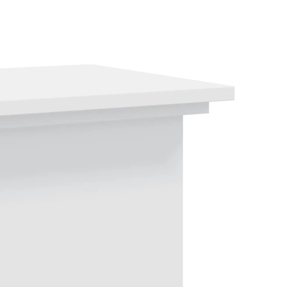 vidaXL Plantenstandaard Wit 33 x 33 x 60 cm Bewerkt hout