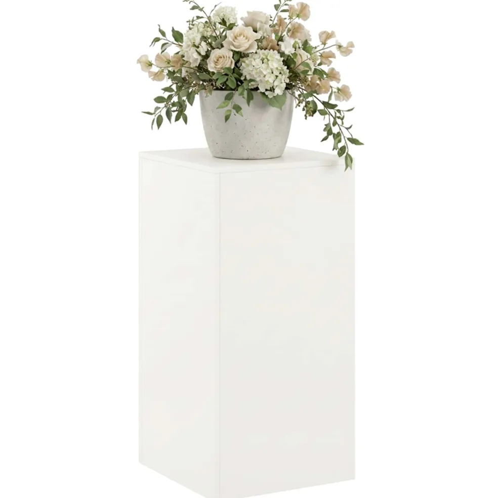vidaXL Plantenstandaard Wit 40 x 40 x 80 cm Staal