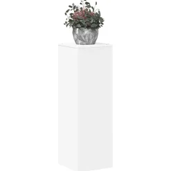 vidaXL Plantenstandaard 33x33x100 cm bewerkt hout wit