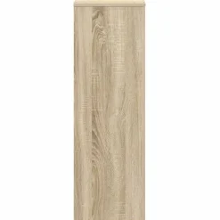 vidaXL Plantenstandaard 33x33x100 cm bewerkt hout sonoma eikenkleurig