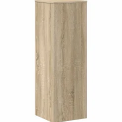 vidaXL Plantenstandaard 33x33x100 cm bewerkt hout sonoma eikenkleurig