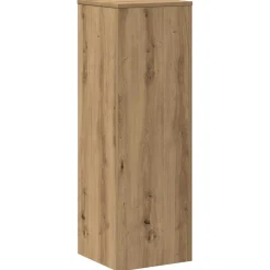 vidaXL Plantenstandaard 33x33x100 cm bewerkt hout artisanaal eiken