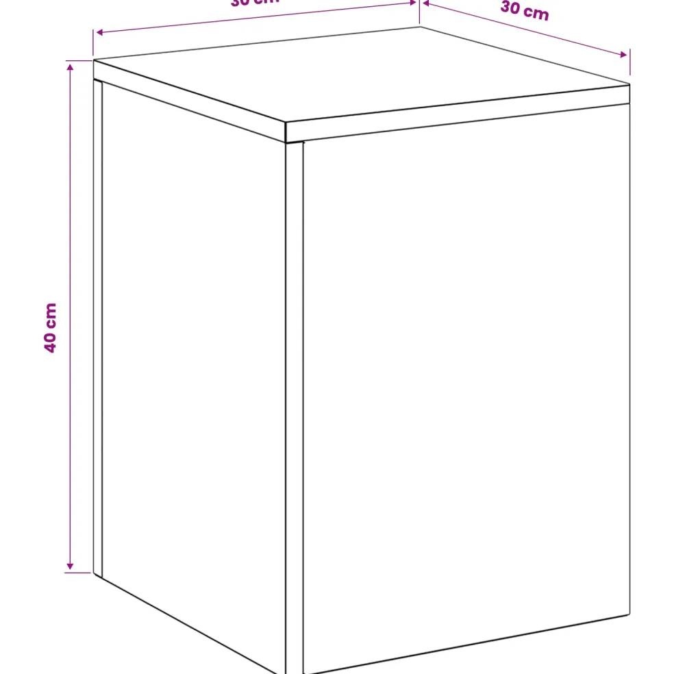 vidaXL Plantenstandaard zilver 30 x 30 x 40 cm Staal