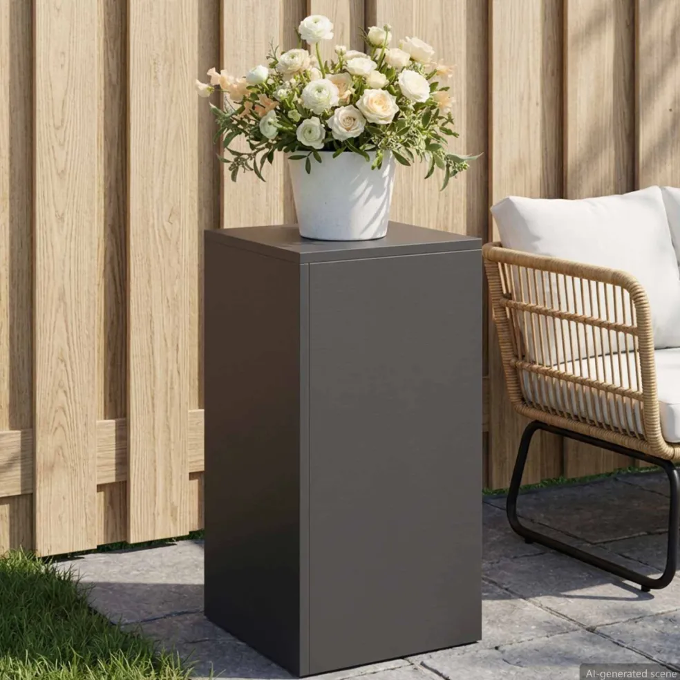 vidaXL Plantenstandaard Zwart 30 x 30 x 60 cm Staal