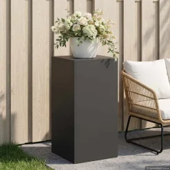 vidaXL Plantenstandaard Zwart 40 x 40 x 80 cm Staal