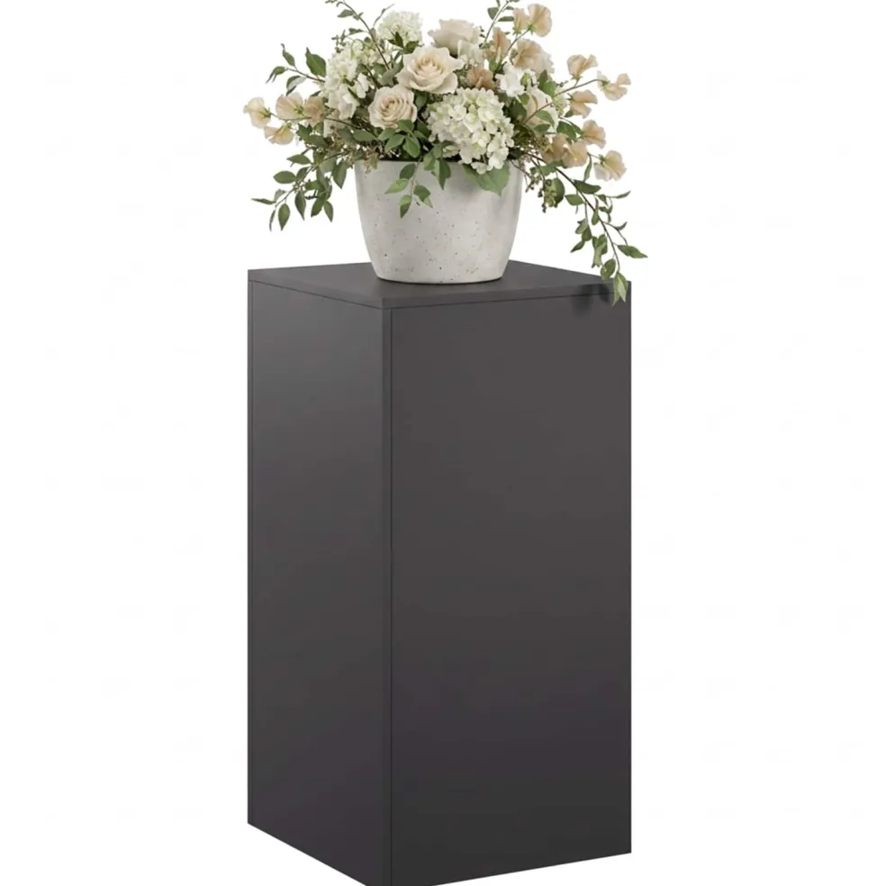 vidaXL Plantenstandaard Zwart 40 x 40 x 80 cm Staal
