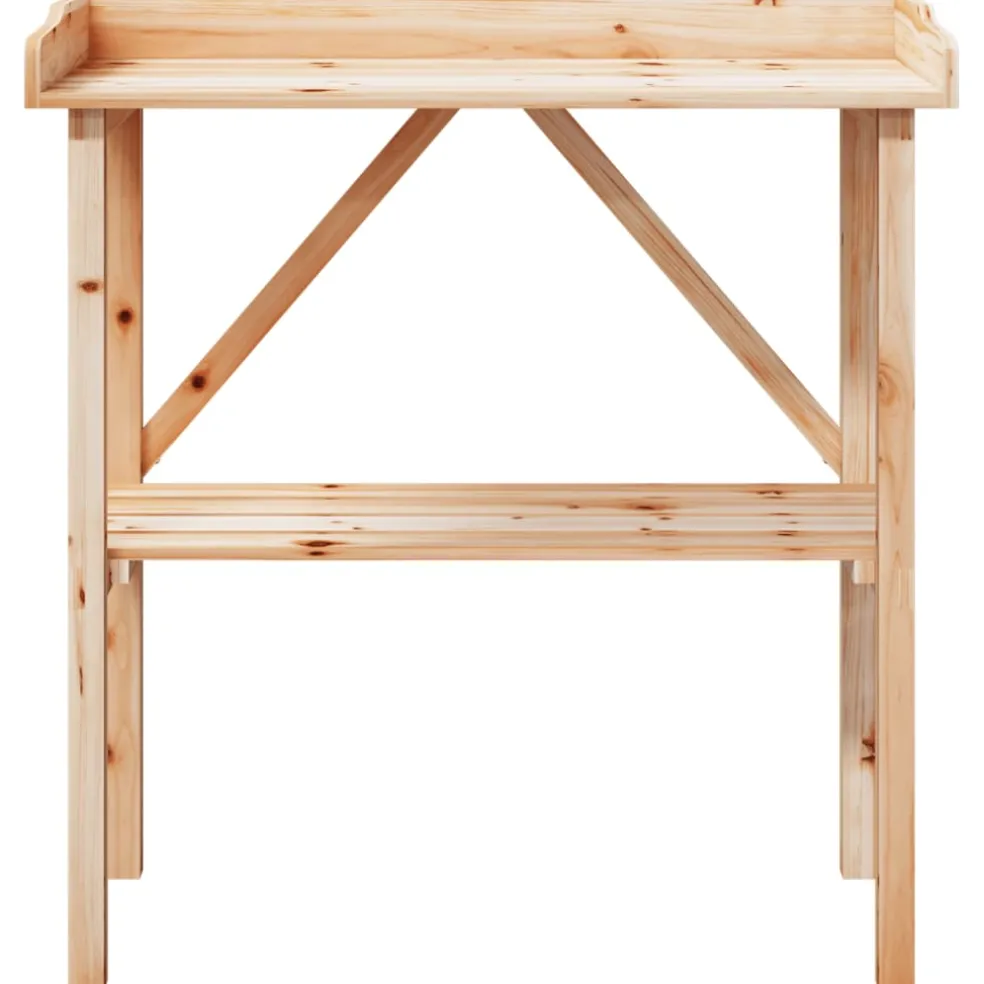 vidaXL Plantentafel met schap 78x38x82,5 cm massief vurenhout