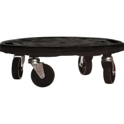 vidaXL Plantentrolley met wielen 275 kg diameter 40 cm zwart