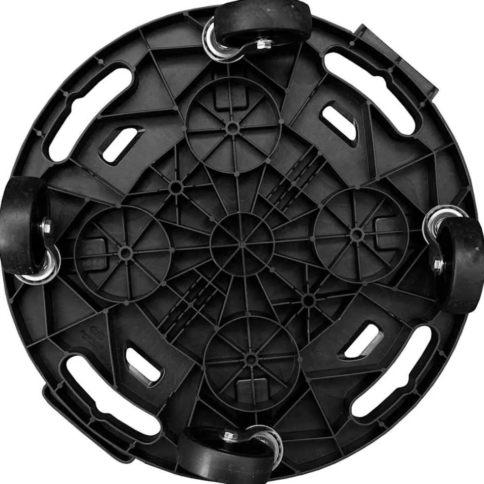 vidaXL Plantentrolley met wielen 275 kg diameter 40 cm zwart
