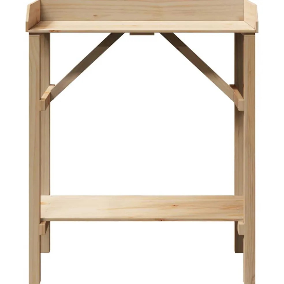 vidaXL Planttafel Naturel 75 x 40 x 90 cm Stevig vurenhout