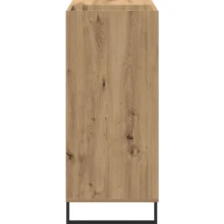 vidaXL Platenkast artisanaal eikenkleurig 84,5 x 38 x 89 cm