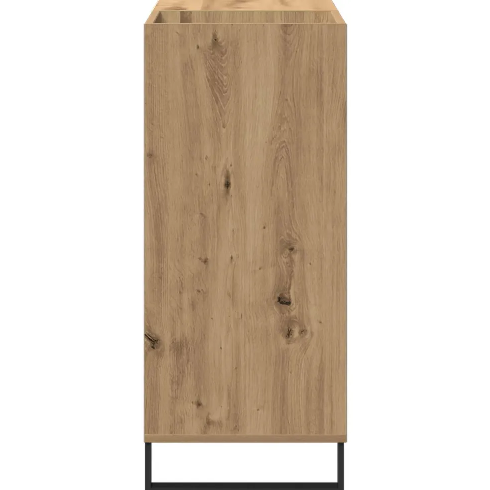 vidaXL Platenkast artisanaal eikenkleurig 84,5 x 38 x 89 cm